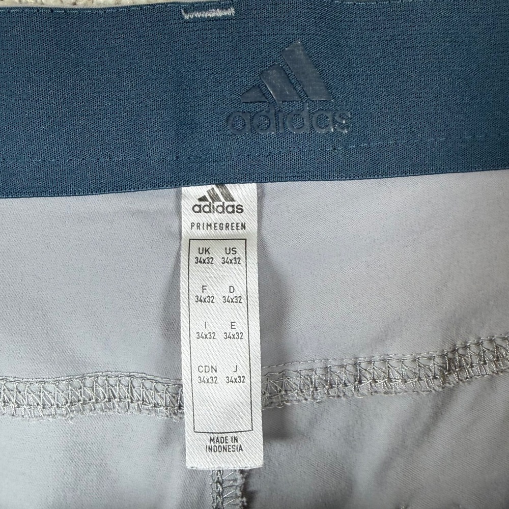 Adidas 365 Mens 34x32 (Actual 34x30) Gray Go-To 5 Pocket Tapered Fit Golf Pants - Picture 6 of 11